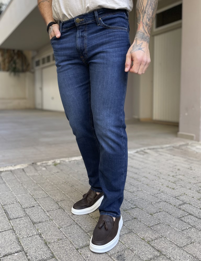 Lee Daren Zip Fly ανδρικό μπλε τζιν 112363960 φωτογραφία